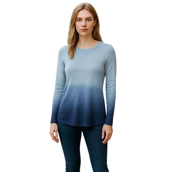 Lord & Taylor 100% Cashmere Ombré Sweater - Picture 1 of 8